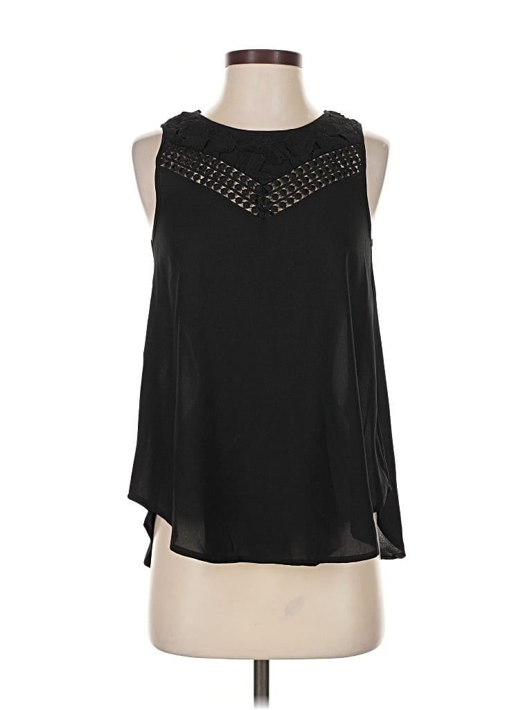 Pre-owned Dex Sleeveless Blouse In Black