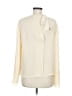 Vince. 100% Silk Ivory Long Sleeve Top Size M - photo 2