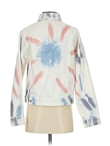 Madewell The Raglan Oversized Jean Jacket: Tie-Dyed Edition (view 2)