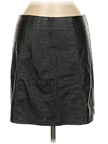 Alya Faux Leather Skirt (view 1)