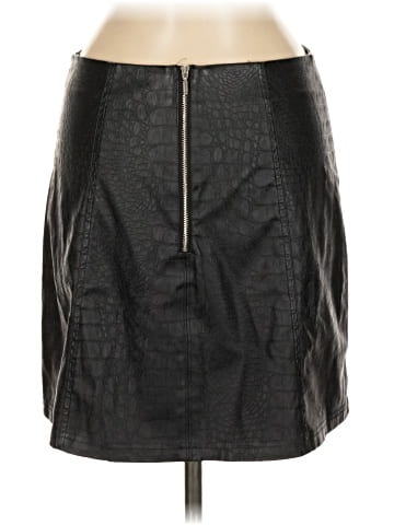 Alya Faux Leather Skirt (view 2)