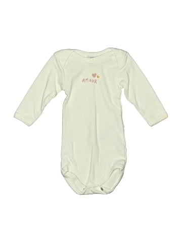 Petit Bateau Long Sleeve Onesie (view 1)