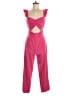 Lovers + Friends Solid Pink Jumpsuit Size S - photo 1