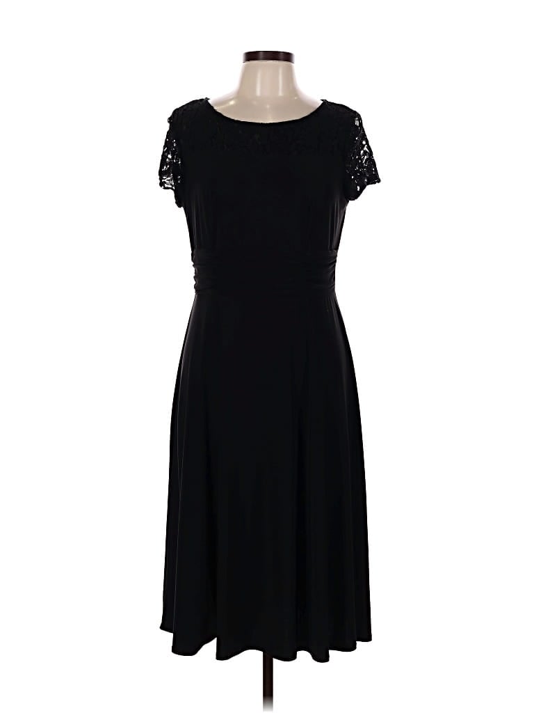 Pre-owned Perceptions Cocktail Dress In Black