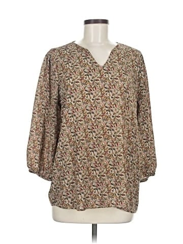 Bobeau 3/4 Sleeve Blouse (view 1)