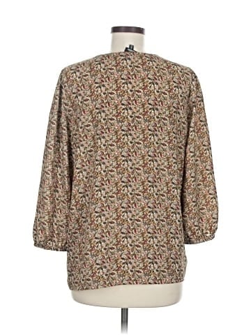 Bobeau 3/4 Sleeve Blouse (view 2)