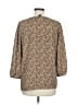 Bobeau 100% Polyester Brown 3/4 Sleeve Blouse Size M - photo 2