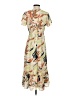 Madewell Print Tan Casual Dress Size 00 - photo 2