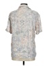 Zara Tropical Silver Short Sleeve Button-Down Shirt Size M - photo 2