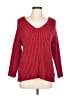 Finity Red Pullover Sweater Size L - photo 1