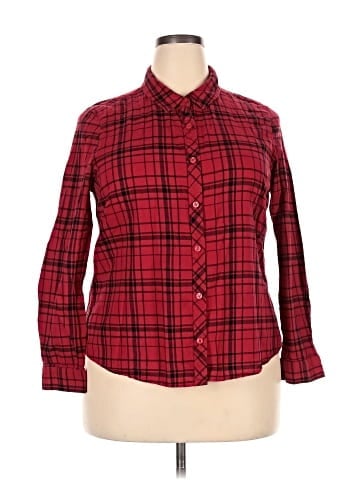 Faded Glory Long Sleeve Button-Down Shirt (view 1)