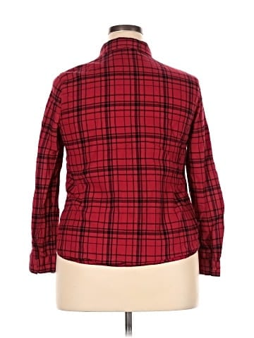 Faded Glory Long Sleeve Button-Down Shirt (view 2)