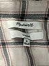 Madewell Checkered-gingham Silver Long Sleeve Blouse Size M - photo 7