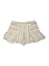 Charles Henry 100% Polyester Stripes Ivory Shorts Size 4 - photo 1