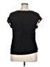 AB Studio Black Short Sleeve Blouse Size XL - photo 2