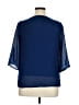 Krizia Blue 3/4 Sleeve Blouse Size XL - photo 2