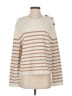 Oui Stripes Ivory Pullover Sweater Size EU 36 / US 6 - photo 1