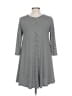 Rolla Coster Solid Gray Casual Dress Size L - photo 2