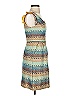 Tabitha Print Teal Casual Dress Size 0 - photo 4