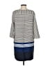Zara Basic 100% Polyester Stripes Blue Casual Dress Size S - photo 2