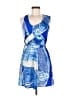 Ali Ro Graphic Blue Cocktail Dress Size 0 - photo 1
