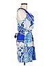 Ali Ro Graphic Blue Cocktail Dress Size 0 - photo 4