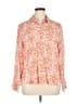 Zara Paisley Orange Long Sleeve Blouse Size XL - photo 1