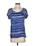 Olive and Oak 100% Polyester Blue Short Sleeve Top Size S - photo 1