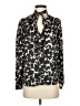 Gap 100% Polyester Black Long Sleeve Blouse Size S - photo 1
