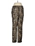 WAYF Animal Print Gold Casual Pants Size M - photo 2