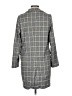 Adrianna Papell Plaid Gray Coat Size M - photo 2