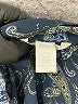 H&M 100% Polyester Paisley Blue Long Sleeve Blouse Size 10 - photo 7