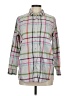 Joules 100% Cotton Plaid Gray Long Sleeve Button-Down Shirt Size 8 - photo 1