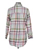 Joules 100% Cotton Plaid Gray Long Sleeve Button-Down Shirt Size 8 - photo 2