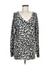 MICHAEL Michael Kors Animal Print Silver Pullover Sweater Size M - photo 1