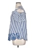 Dizzy Lizzy 100% Cotton Blue Short Sleeve Blouse Size XL - photo 5