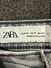 Zara Houndstooth Gray Jeans Size 0 - photo 6