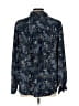 H&M 100% Polyester Paisley Blue Long Sleeve Blouse Size 10 - photo 2