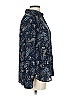 H&M 100% Polyester Paisley Blue Long Sleeve Blouse Size 10 - photo 4