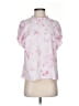 Nine West 100% Polyester Pink Short Sleeve Blouse Size S - photo 1