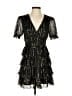 Aqua 100% Polyester Stars Black Cocktail Dress Size S - photo 1