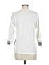 Marble 100% Cotton Stripes White Pullover Sweater Size M - photo 2