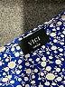 VICI 100% Polyester Print Blue Jumpsuit Size S - photo 4