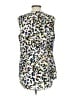 CAbi 100% Polyester White Sleeveless Blouse Size L - photo 2