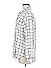 Madewell Checkered-gingham Silver Long Sleeve Blouse Size M - photo 5
