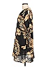 Unbranded 100% Polyester Print Brown Casual Dress Size L - photo 5