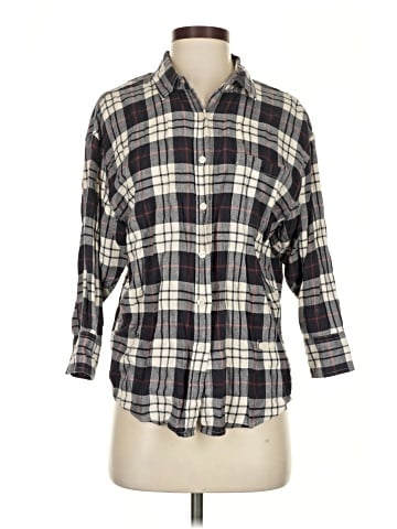 R13 3/4 Sleeve Button-Down Shirt (view 1)