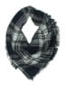 Pretty Persuasions 100% Acrylic Plaid Black Blue Scarf One size - photo 1
