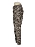 J.Crew 100% Polyester Animal Print Brown Casual Pants Size 6 - photo 5