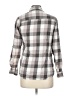Assorted Brands 100% Cotton Plaid Gray 3/4 Sleeve Button-Down Shirt Size L - photo 2